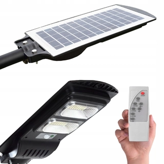 Uličná lampa - Pouličné svietidlo 100 W 2000 lm, na batérie, solárne